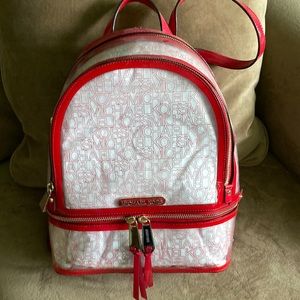 MK clear plastic backpack